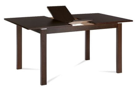 Autronic Drevený jedálenský stôl Jídelní stůl rozkládací 120+30x80 cm, barva ořech (BT-6777 WAL)